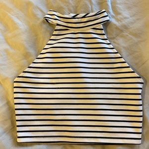 MINKPINK striped cropped top